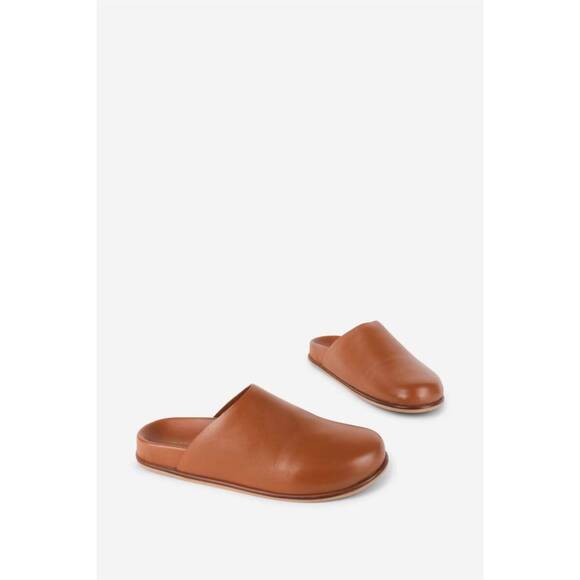 NEW INTENTIONALLY BLANK women's agatha slip-on mule in brown - Picture 2 of 5